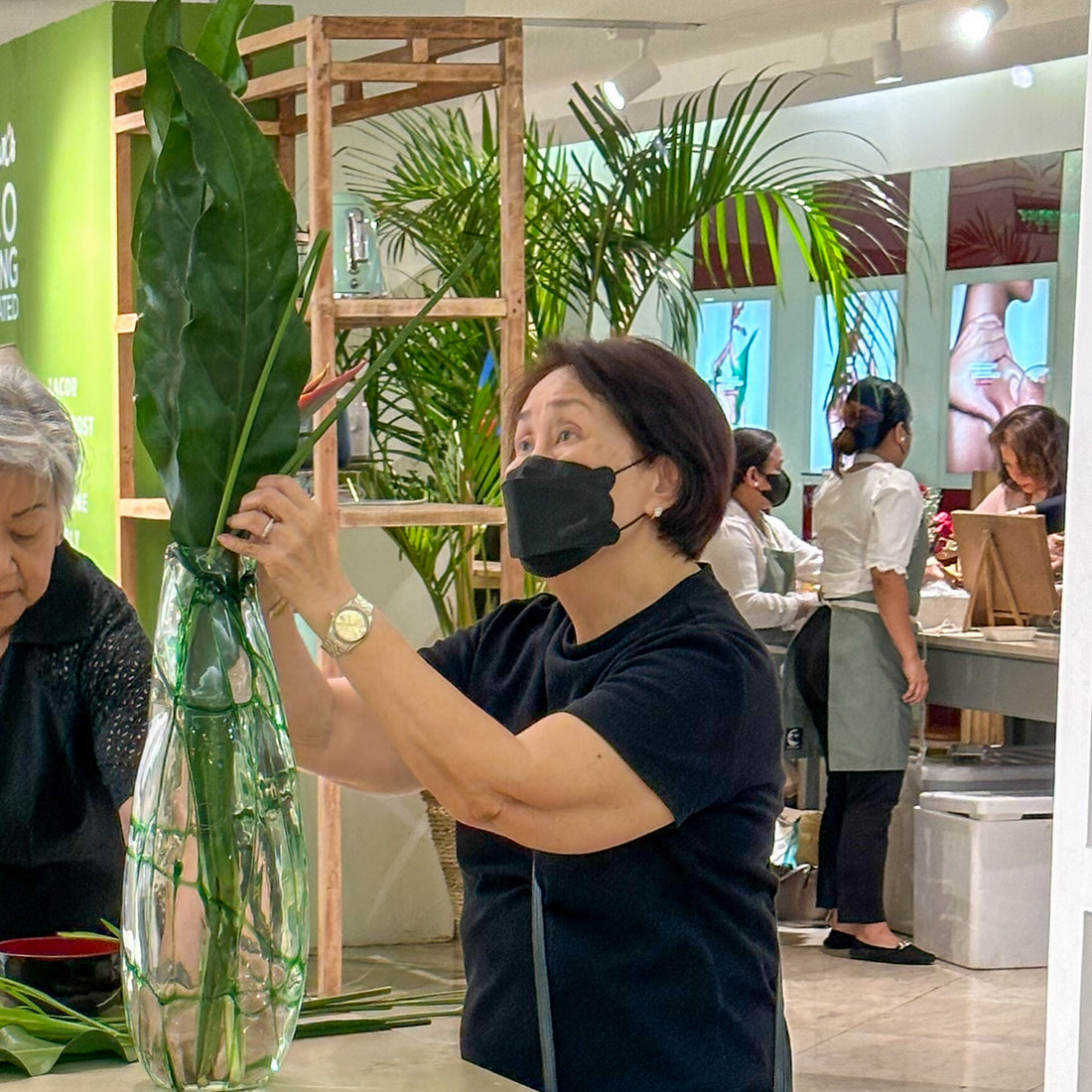 Ikebana Art with Styles Asia Home's Foxen Vase